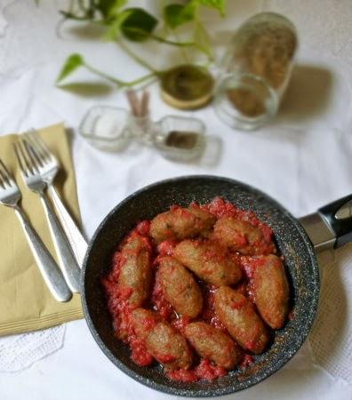 soutzoukakia di  ceci e bulgur