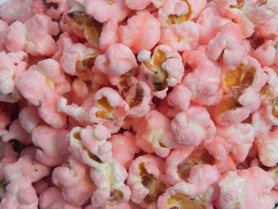 pink sweet POPCORN per una GHIRLANDA speciale