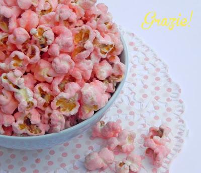 pink sweet POPCORN per una GHIRLANDA speciale