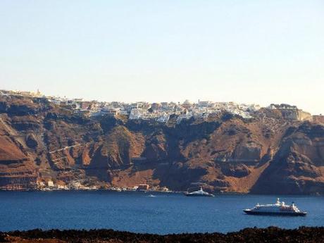 escursione in barca da santorini, nea kameni e thirasia