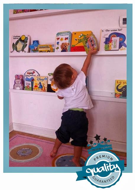 Frontal bookshelf, la libreria a misura di bambino