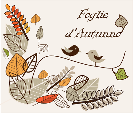 Foglie e uccellini disegnati con Inkscape