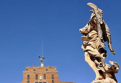 Arrivando a Castel Sant'Angelo.