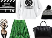 Street style verde urban chic Polyvore