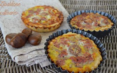 Tortine di castagne e salsiccia