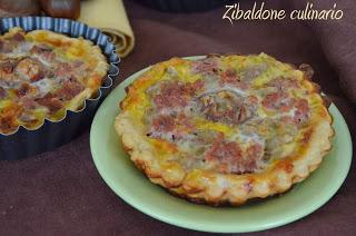 Tortine di castagne e salsiccia