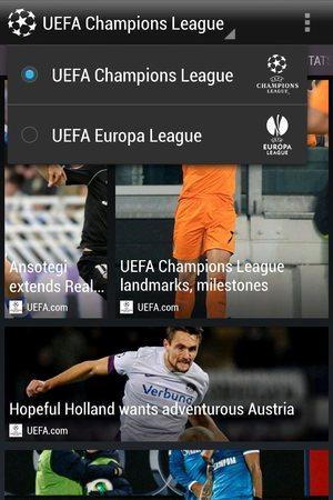 tech htc footballfeed app screenshot 1 Android   HTC FootballFeed, per gli amanti della Champions ed Europa League!