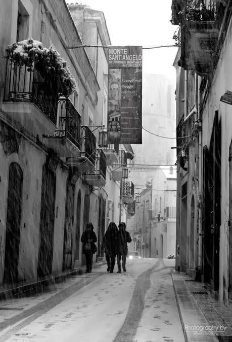 FOTO: Neve sul Gargano 2013 - Monte Sant'Angelo e Foresta Umbra