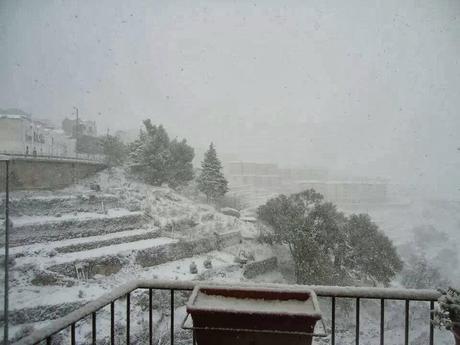 FOTO: Neve sul Gargano 2013 - Monte Sant'Angelo e Foresta Umbra