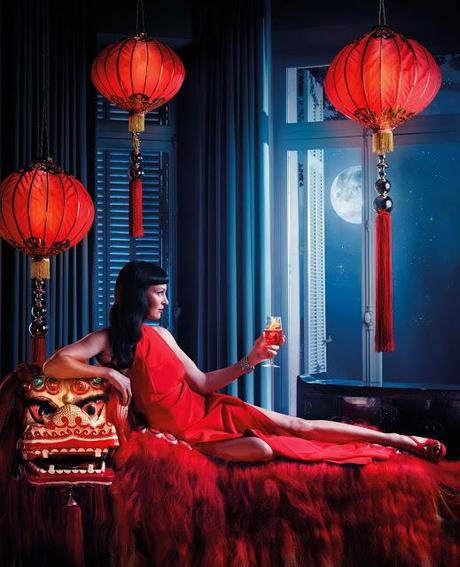 Uma Thurman e il calendario Campari 2014