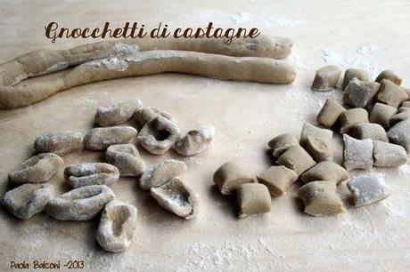 Gnocchetti di castagne con salsiccia e taleggio