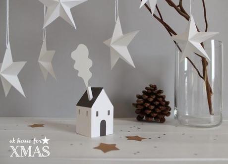 Paper stars 3D At home for XMAS