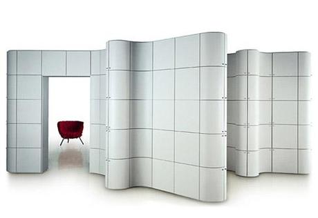 Modular cabinet Paesaggi italiani by Massimo Morozzi for Edra