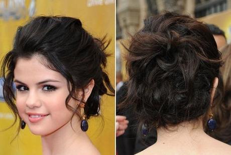 chignon selena gomez