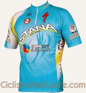 Ecco la maglia 2014 del Team Astana di Vincenzo Nibali