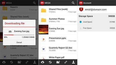 Finalmente l’app Mega di Kim Dotcom disponibile al download