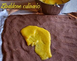 Girelle di castagne farcite con zabaione al rum