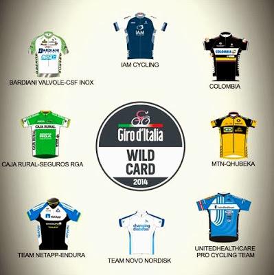 Giro d'Italia 2014: Otto team in corsa per le wildcard, Bardiani unica italiana candidata