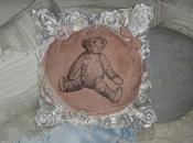 pillow shabby, with Teddy