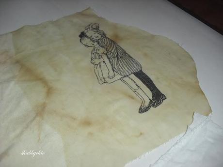 a pillow shabby, with Teddy