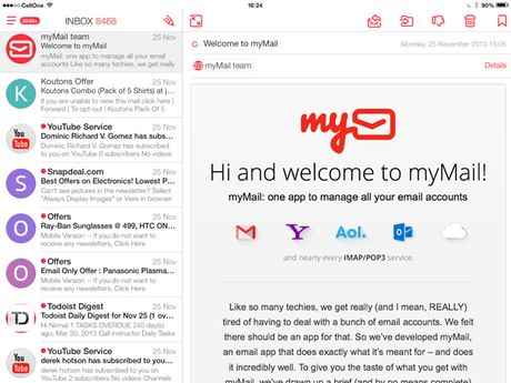 MyMail Migliori Programmi Android: myMail