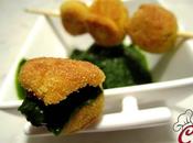 Crema piccante spinaci carciofi allo zenzero croccanti tofu alla senape