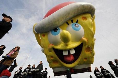 Macy's Thanksgiving Day Parade Balloonfest, Inflation of the SpongeBob Balloon