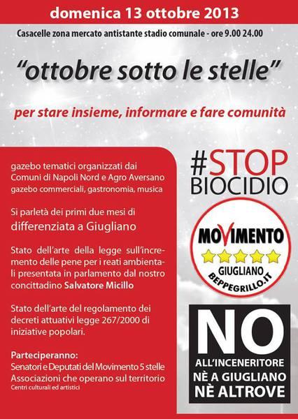 Manifestazione #STOP BIOCIDIO a Giugliano