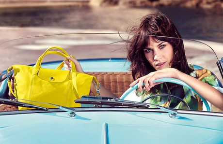 ALEXA CHUNG per la nuova campagna  LONGCHAMP SS2014: preview & backstage