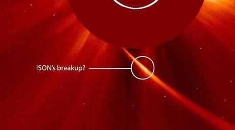 Cometa ISON breakup