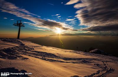 Il Tramonto delle Alpi!