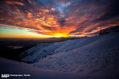 Il Tramonto delle Alpi!