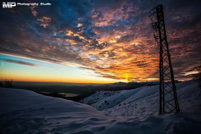 Il Tramonto delle Alpi!