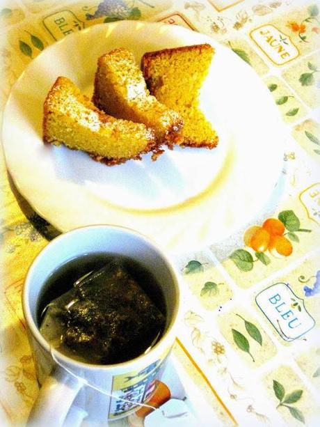 TORTA GIALLA CON FARINA FIORETTO E MANDORLE