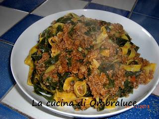 Lasagne alla bolognese con la pasta verde