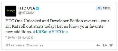 htc usa 01 HTC One UNLOCK e DEV. EDITION   partito il roll out ANDROID KITKAT e SENSE 5.5 in USA!!!!