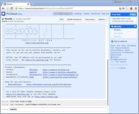 IRCCloud IRCCloud: Utilizzare IRC dal browser senza installare nulla sul vostro PC