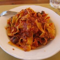 Pappardelle al sugo di Cinghiale