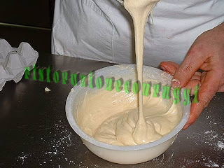 Crema inglese accompagnata da lingue di gatto