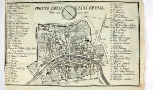 Pisa - Pianta della città del 1797 - Tratta dal libro 