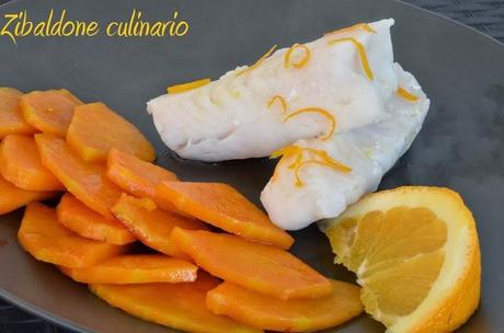 Filetti di merluzzo profumati all'arancia con zucca caramellata o quasi!