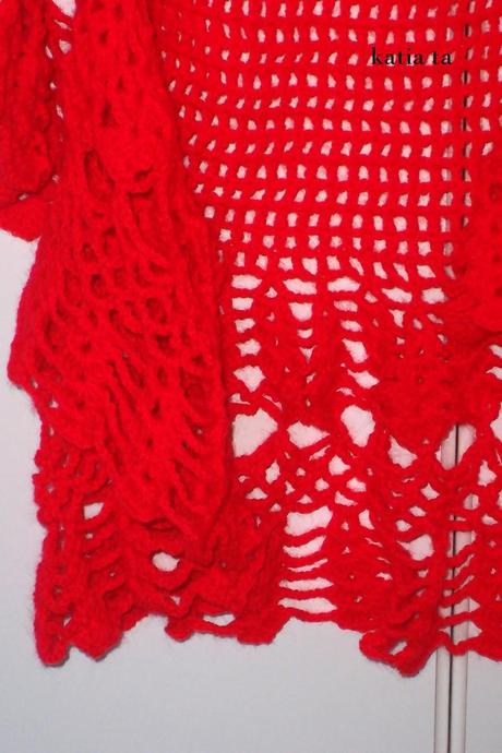 coprispalle romantico e festaiolo a crochet