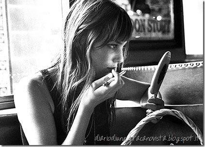 jane birkin and lipstick