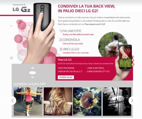 Concorso vincere LG G2