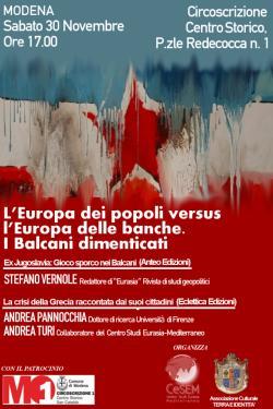 “L’EUROPA DEI POPOLI VERSUS L’EUROPA DEI BANCHIERI”: FOTO