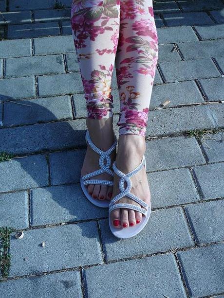 Flowered leggings