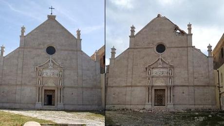 Fulmine colpisce Abbazia Santa Maria a Mare