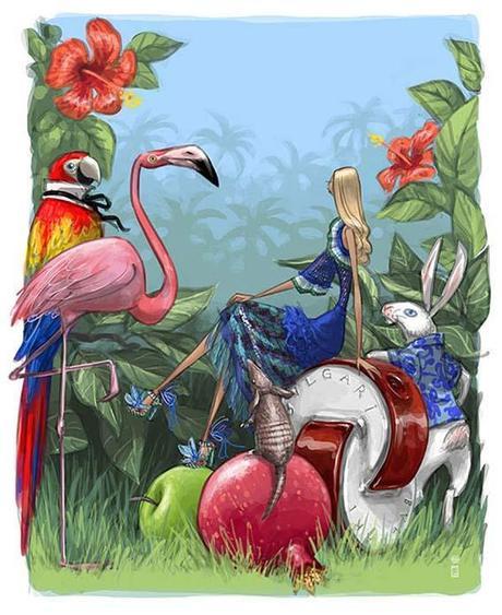 TRA MODA E ARTE: LE ILLUSTRAZIONI DI STUDIO FANTASMA Sweet Exotic_7 - Vogue Japan 4/2012