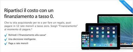 Apple propone il pagamento a tasso zero!