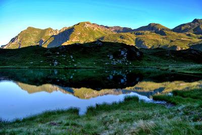 Il lago Litteran, alle prime luci dell'alba!